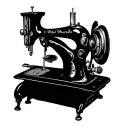 sewing machine Rita Marie tattoo design idea