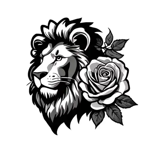 lion roses australia 1998 chef cooking tattoo design idea