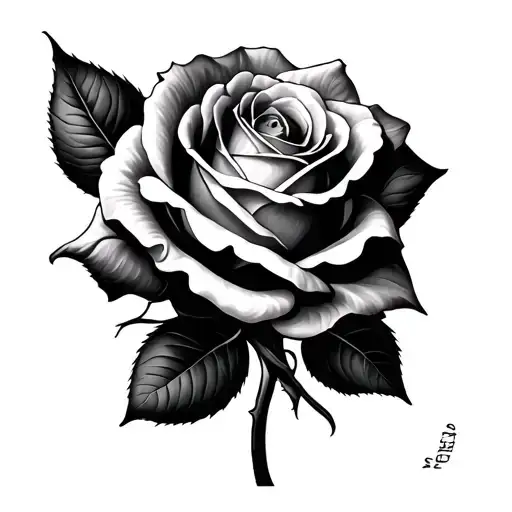 ROSE and MY NAME is DILSHOD JALILOV tattoo design idea