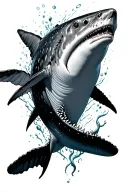 whale shark tattoo design idea