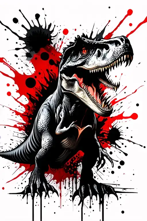 Dinosaur tattoo design idea