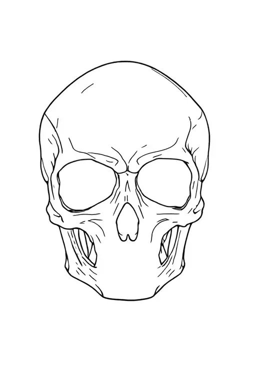 Without shadow effect it is to put on the between the pectorals a skull with an olroge on the skull below tattoo design idea