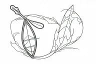 canoe paddles tattoo design idea