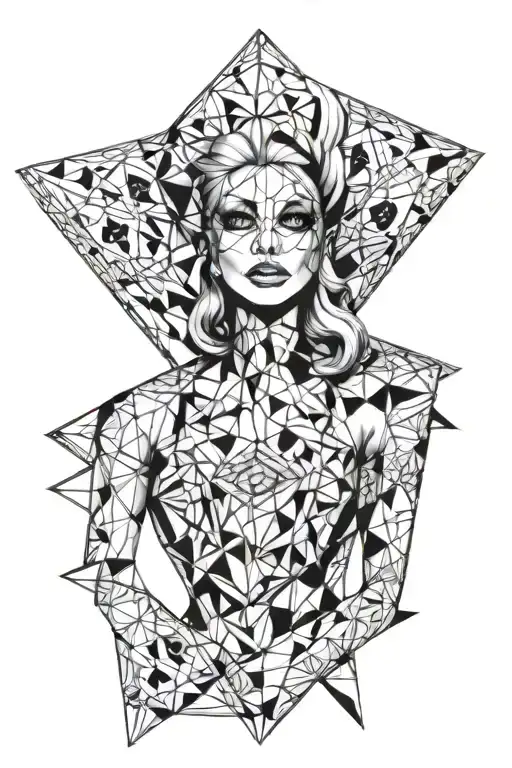 Lady Gaga Poker Face tattoo design idea