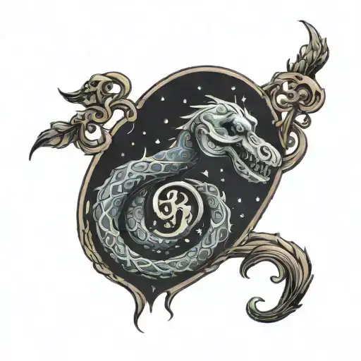 harry potter dark mark tattoo design idea