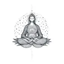 serenity prayer tattoo design idea