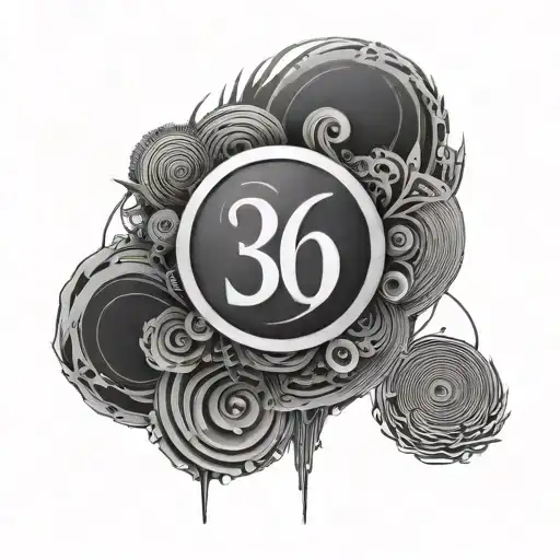 vibration frequency 369 number tattoo design idea