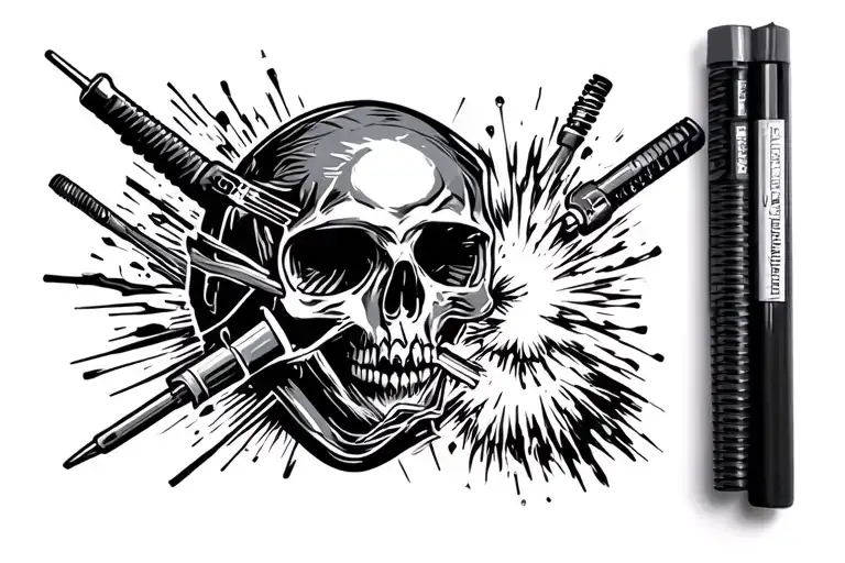 tig welding tattoo design idea