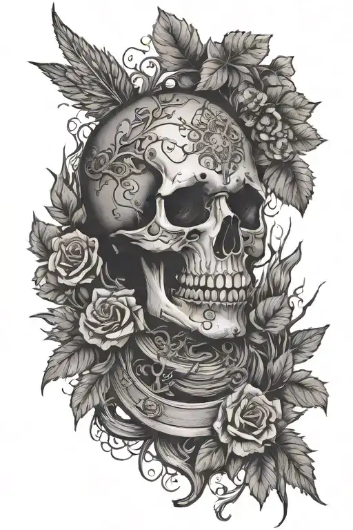 I will carry a thousand plans For tomorrow: nothing is too late. My coffin is still making noise in the forest. He is a  tattoo design idea