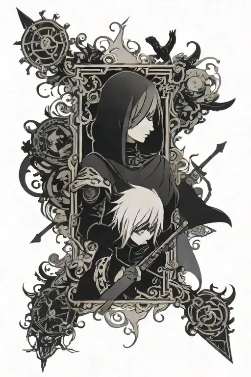 virtuous treaty nier automata tattoo design idea