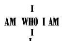 "I AM WHO I AM" tattoo design idea