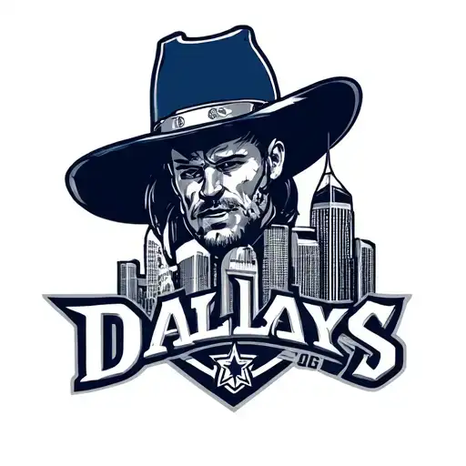 Sleeve tatto with mendoza amd dallas cowboys and city of dallas tattoo design idea
