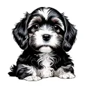 Cockapoo tattoo design idea