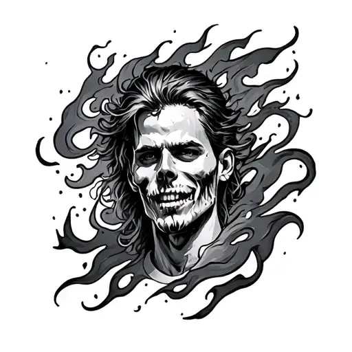 alex warren burning down tattoo design idea