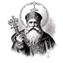 saint nicholas tattoo design idea
