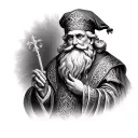 saint nicholas tattoo design idea