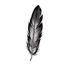 Feather Native American tattoo design idea