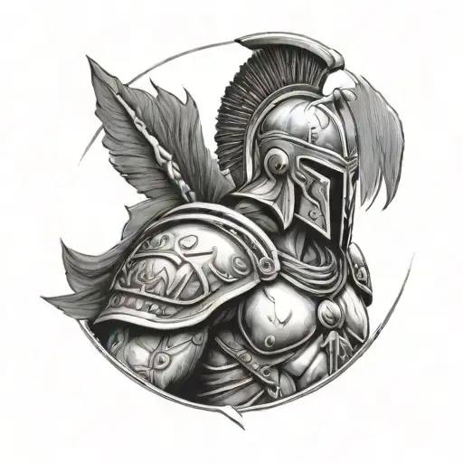 Spartan Warrior tattoo design idea
