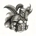Spartan Warrior tattoo design idea
