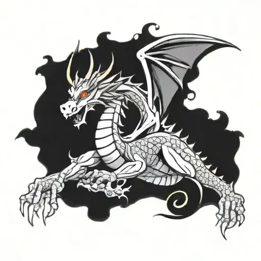 Libra dragon climbing my arm tattoo design idea