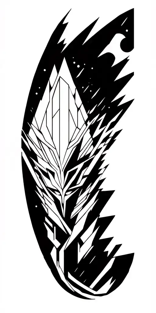 Universum, Meteor Logo Final Fantasy 7, Studio Ghibli inspired tattoo design idea