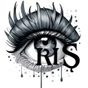 "IRIS" alas de Bebe  tattoo design idea