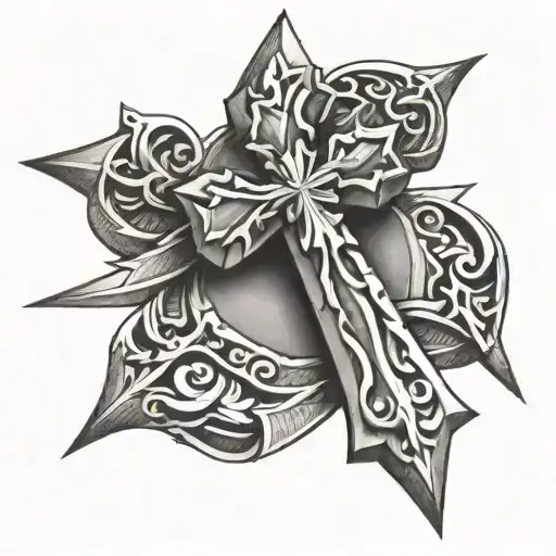 3 nail cross tattoo tattoo design idea