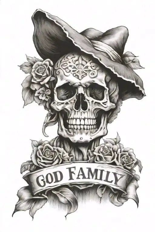 God Family Loyalty Out Values Everything tattoo design idea