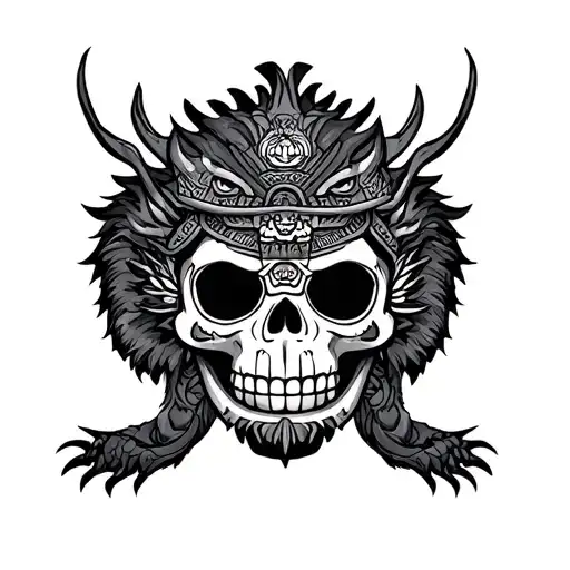 Japanese Dragon, Year of The Monkey, Aztec Warrior, Candy Skull, Day of the Dead tattoo design idea