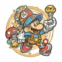Paper Mario tattoo design idea
