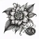 the name Lola tattoo design idea
