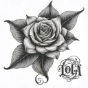 the name Lola tattoo design idea