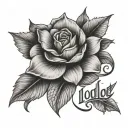 the name Lola tattoo design idea