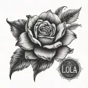 the name Lola tattoo design idea