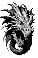 A tattoo of my life, no father, many wrong choices constant stuc, sci fi style anger, hopeless romantic, of a dragon tattoo design idea