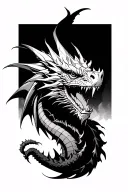 A tattoo of my life, no father, many wrong choices constant stuc, sci fi style anger, hopeless romantic, of a dragon tattoo design idea