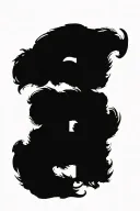 Black letters g tattoo design idea