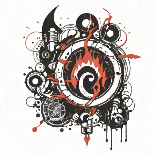 Flame of Ambition Symbol made tattoo design idea