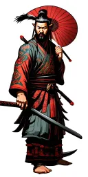 47 ronin raiding the castle tattoo design idea