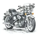 harley davidson motorcycle tattoo design idea