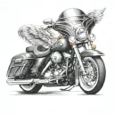 harley davidson motorcycle tattoo design idea