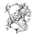 mahadev tattoo design idea