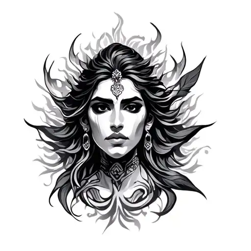 Dhanu tattoo design idea