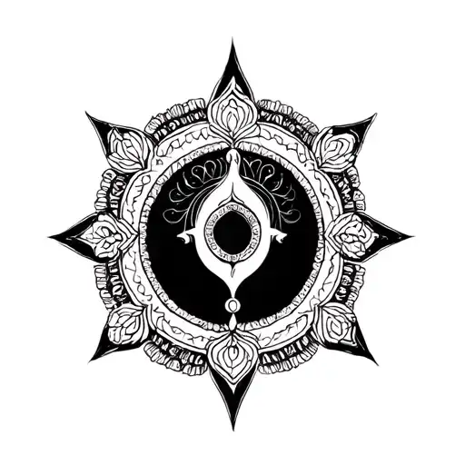 Chakra Hindu Mythology tattoo design idea