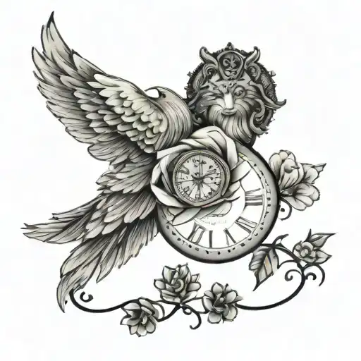 I would like a tattoo that tells about the day I met the girl I loved so much and the day we broke up. Engagement date:  tattoo design idea