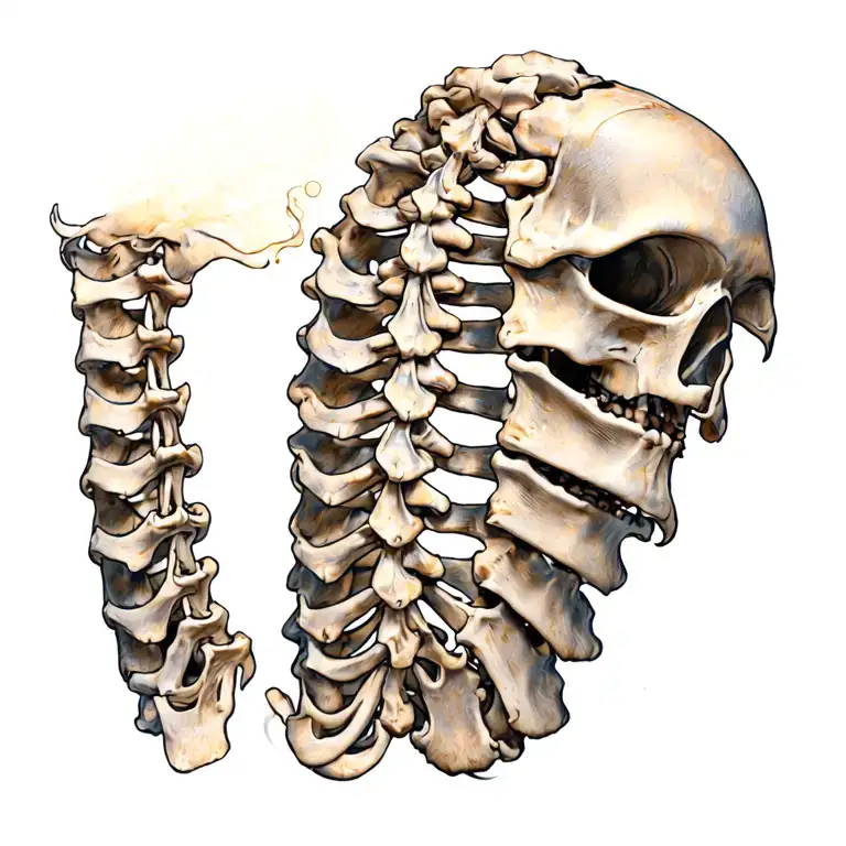 spinal tattoo tattoo design idea