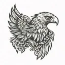 albanian eagle tattoo design idea