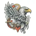 albanian eagle tattoo design idea