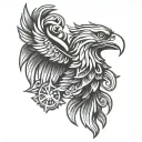 albanian eagle tattoo design idea