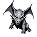 Cute Gargoyle tattoo design idea